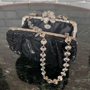 Clara Kasavina black snake and crystal bag